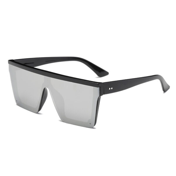 square sunglasses with reflective lens