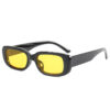 yellow lens rectangle sunglasses