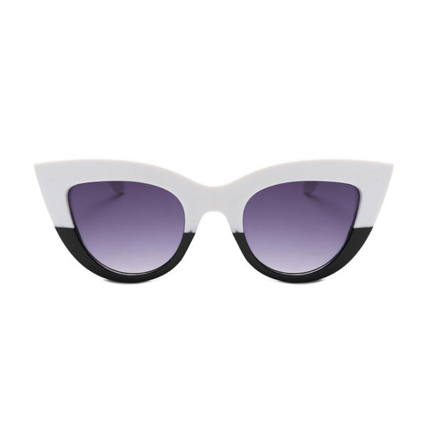 black and white cat eye women's sunglasses