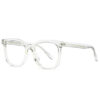 Anti blue light glasses with clear transparent frame.
