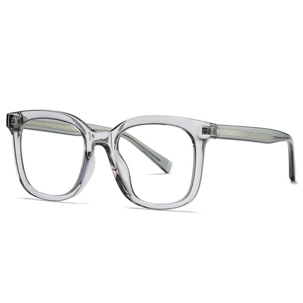 anti blue light glasses with grey see through translucent frame
