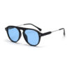 Blue polarised pilot sunglasses
